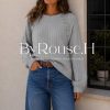 Jersey Encaje Hombros Gris