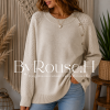 Sweaters Botones Crema