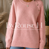 Sweaters Botones Rosa