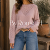 Sweaters Calado Rosa Nude